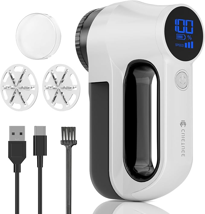 Rechargeable Fabric Shaver | 3-Speed Electric Lint Remover | 6 Blades High by CuieTuee