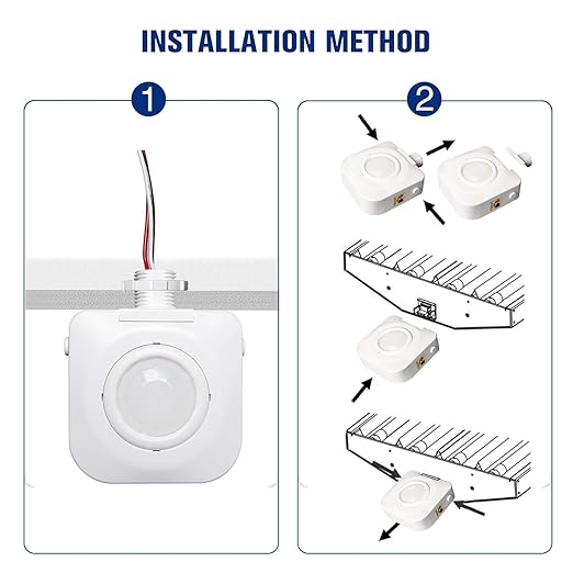 ECOELER High-Bay Occupancy Sensor Switch, 360° Passive Infrared PIR Ceiling - Image 4
