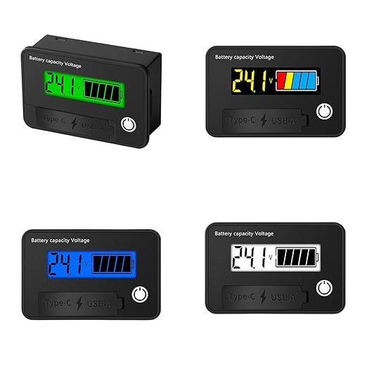 12V 24V Battery Capacity Indicators DC8-30V Leads Acid Lithium Voltages Tester - Image 7