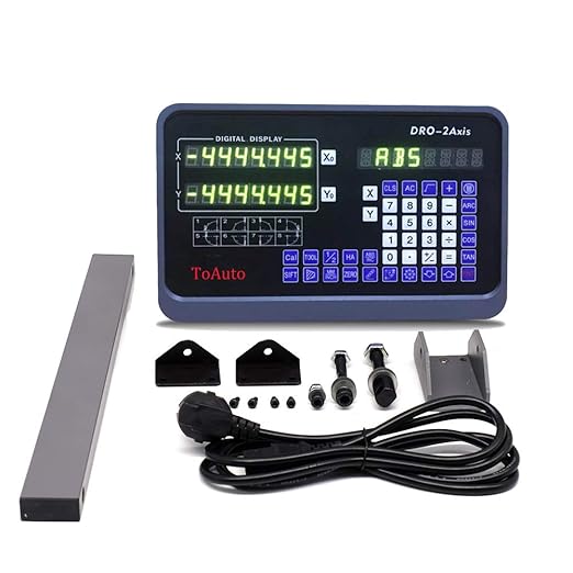 TOAUTO Digital Readout 2 Axis 3 Axis DRO Display Linear Scale 100~1000mm by TOAUTO