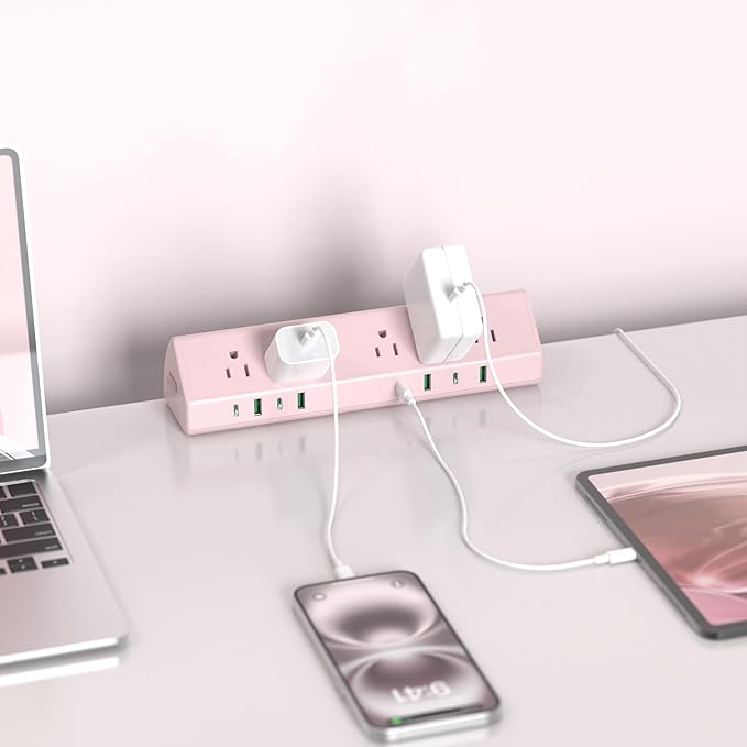 Jgstkcity Desk Clamp Power Strip, 65W Fast Charging Station, 4 USB-C, 4 USB-A - Image 7