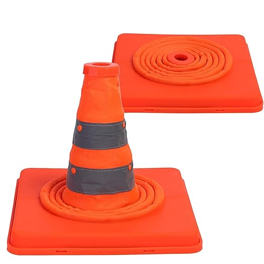 Sunnyglade 4 Pack 20 inch Collapsible Traffic Cones Multi Purpose Pop up - Image 4