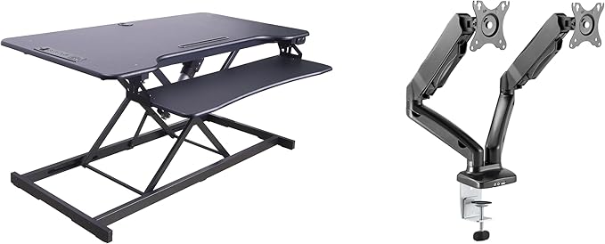 Rocelco 46" Electric Standing Desk Converter by Rocelco