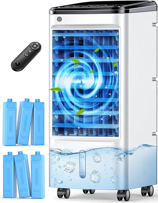 CENSTECH 4-IN-1 Portable Air Conditioners, Evaporative Air Cooler w/3Modes & by CENSTECH