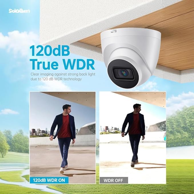OHBET DahuaSecurity 4K 8MP PoE IP Dome Camera – Outdoor AI Security Turret - Image 5