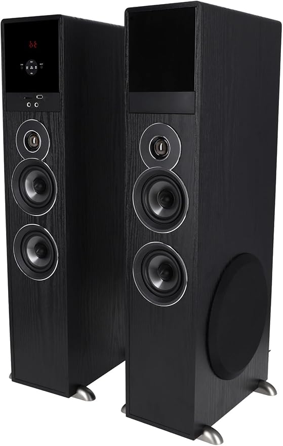 Rockville TM80B Powered Home Theater Tower Speaker System, USB/SD Playback - Image 6