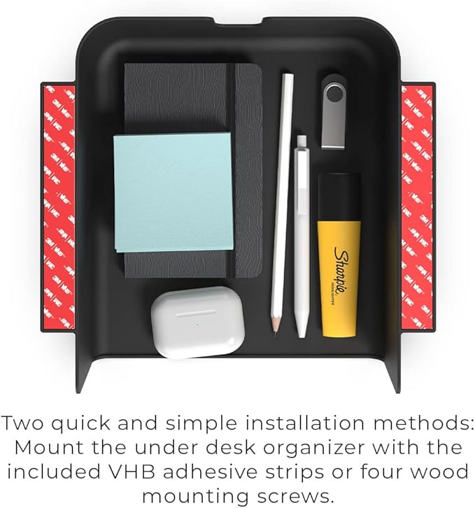 HumanCentric Under Desk Storage Shelf, Drawer Organizer - Image 7