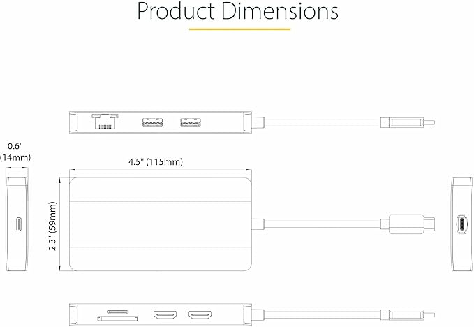 StarTech.com 8-in-1 Mini Docking Station - Image 3