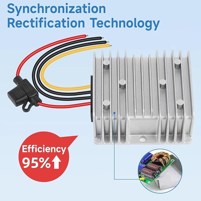 Acridine 20A 240W DC 24V 48V 36V to 12V Step Down Converter Golf Cart Voltage - Image 6