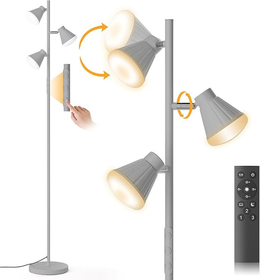 SIBRILLE 36W LED Tree Floor Lamp, Dimmable Tall Standing Lamp by SIBRILLE