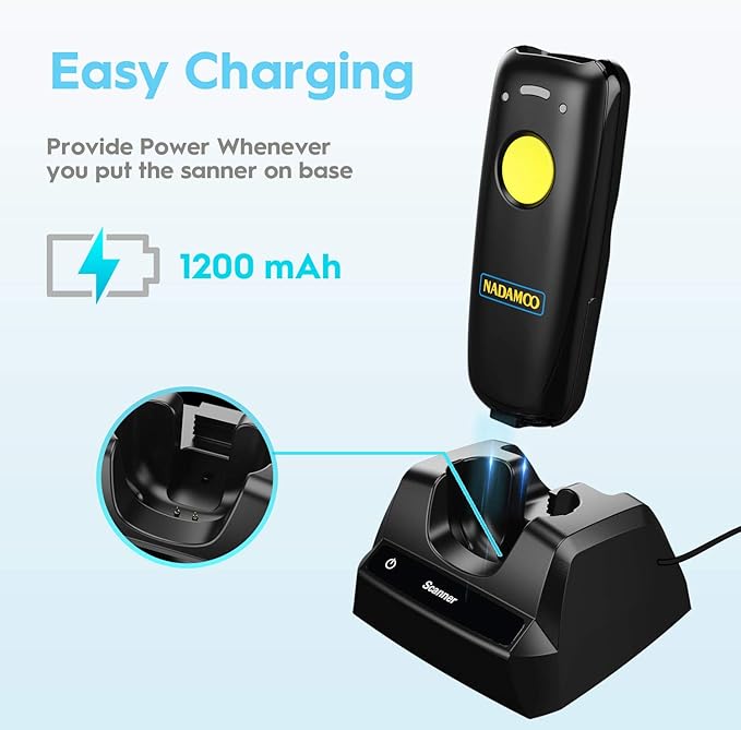 NADAMOO 2D Wireless Barcode Scanner Compatible - Image 4