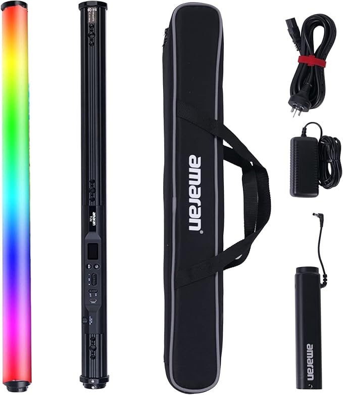 Aputure Amaran T2C RGBWW LED Tube Light 2500K to 7500K, Support APP and DMX by Aputure