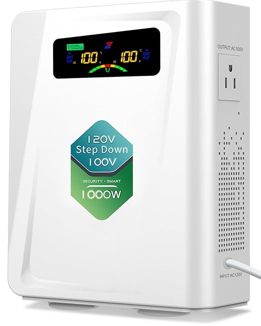 ZHENGXI 120v to 100v Step Down Transformer 1000W Power Voltage Converters by ZHENGXI