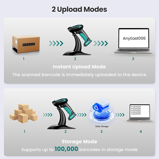Anyeast Wireless Barcode Scanner - Image 8
