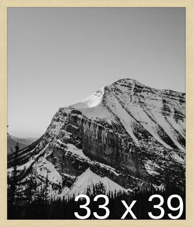 Frame It Easy 33 x 39 Wheat Wood Frame by FrameItEasy