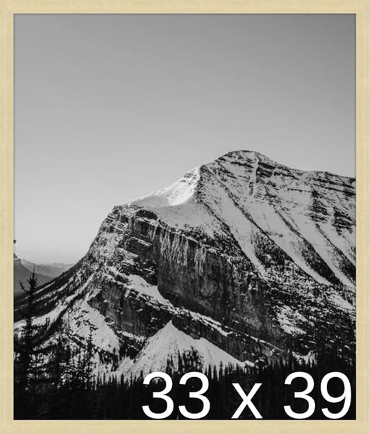 Frame It Easy 33 x 39 Wheat Wood Frame by FrameItEasy