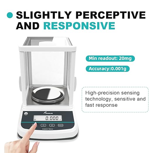 JOANLAB Analytical Balance 200g x 1mg Scale High Precision 0.001g Accuracy - Image 6