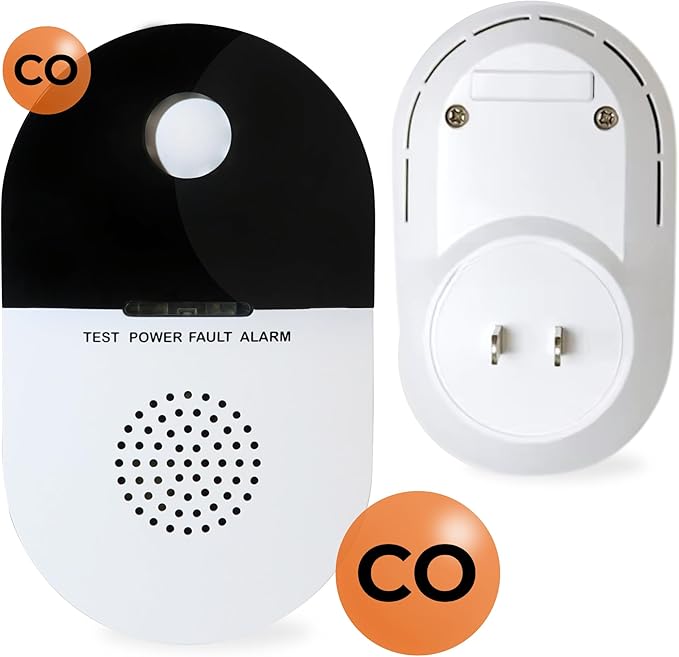 Plug-in Carbon Monoxide Detector – UL 2034 Certified by FLAMERA