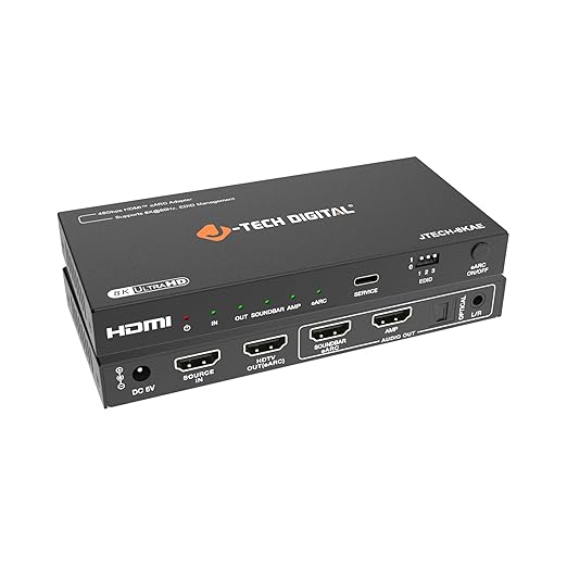 J-Tech Digital 8K HDMI Audio Extractor by J-TechDigital