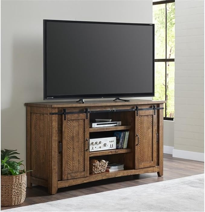 Martin Svensson Home Rustic 65” Solid Wood TV Stand - Image 2