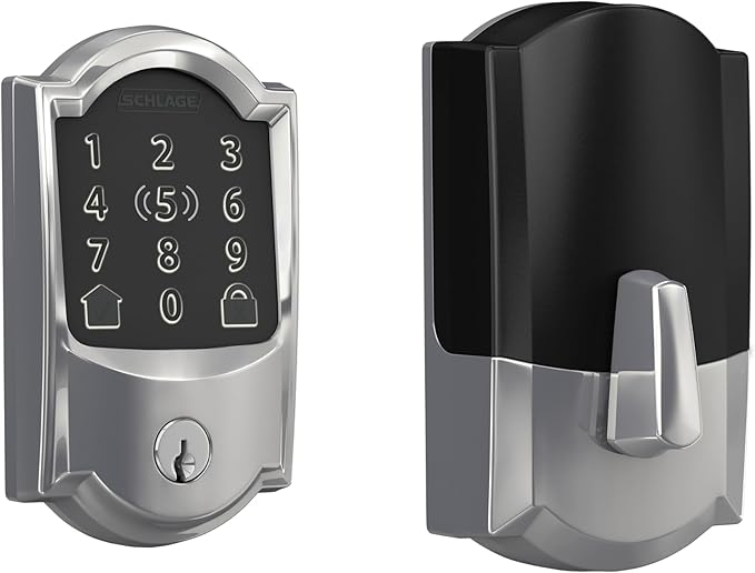 Schlage BE499WB CAM 625 Encode Plus WiFi Deadbolt Smart Lock, Keyless Entry by SchlageLockCompany