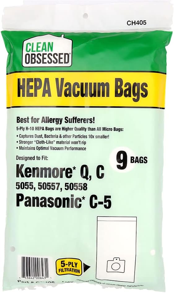 Clean Obsessed H-10 HEPA Bags Replacement by Clean+Obsessed