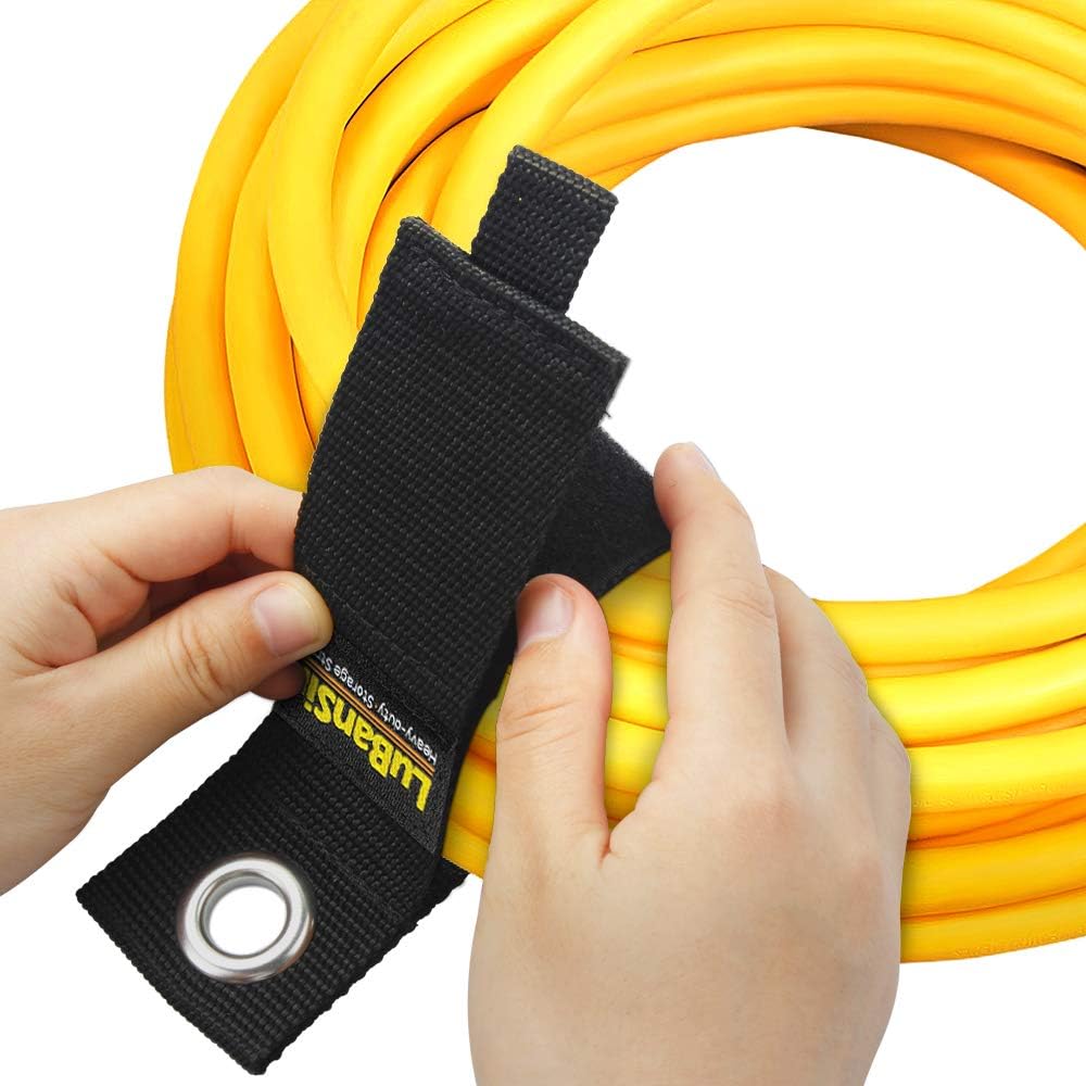 9 Pack 13“Extension Cord Holder Organizer for Organization | Heavy Duty Storage Straps for Garden Hose Storage and Garage Wall Organization