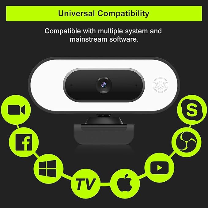 Webcam with Ring Light Microphone - Image 8