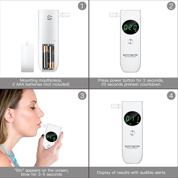 Home Breath Ketosis Meter Professional Ketone Testing & Monitoring – High - Image 6