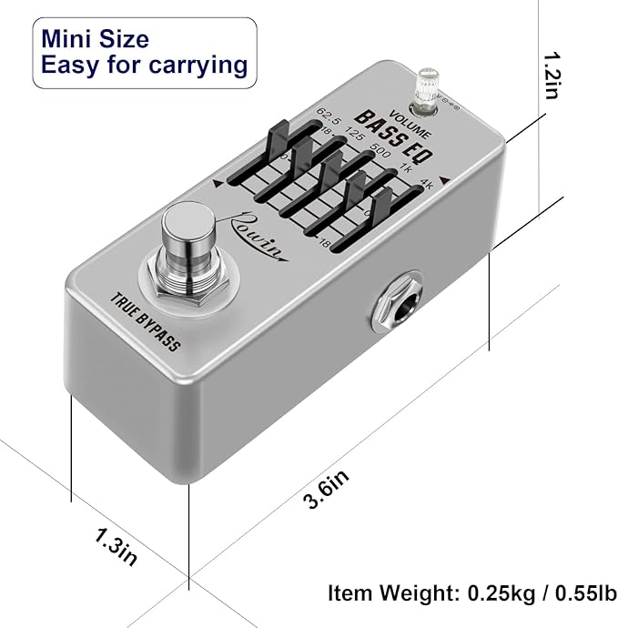 Rowin Bass Equalize Pedal 5 Band - Image 6