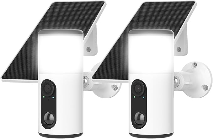 ARCCTV Floodlight Camera with Solar Panel, 4MP Battery Powered Security Cameras by ARCCTVSecurity