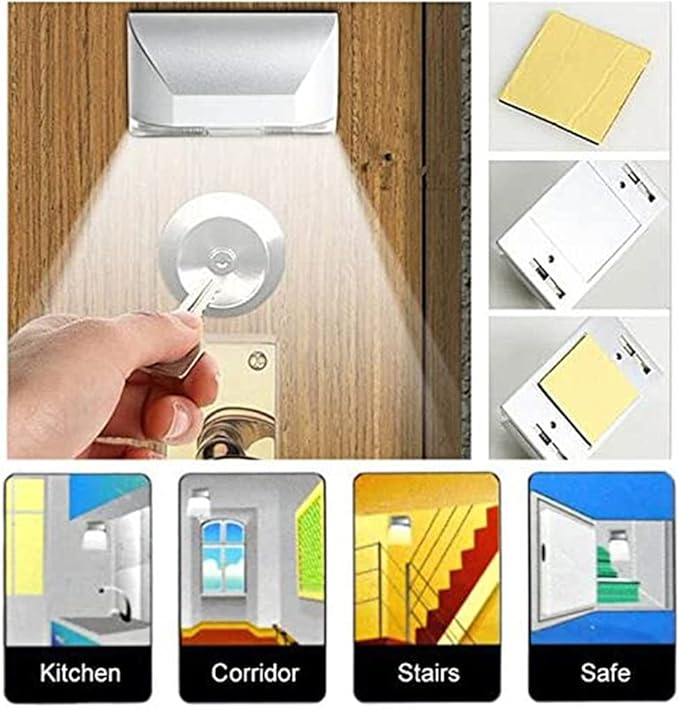 LENMO Keyhole Light Lamp Battery Operated PIR Infrared IR Wireless Auto Sensor - Image 2