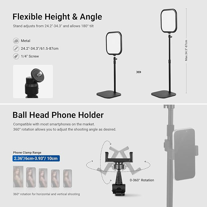 NEEWER Basics 10.8" Video Conference Lighting - Image 5