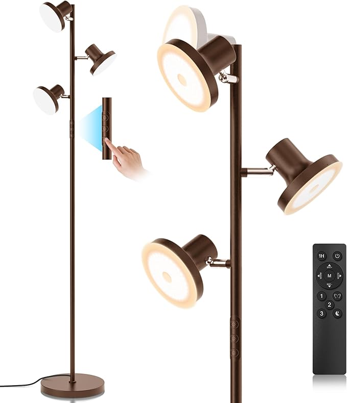 SIBRILLE 36W LED Tree Floor Lamp, Modern Dimmable Standing Lamp by SIBRILLE