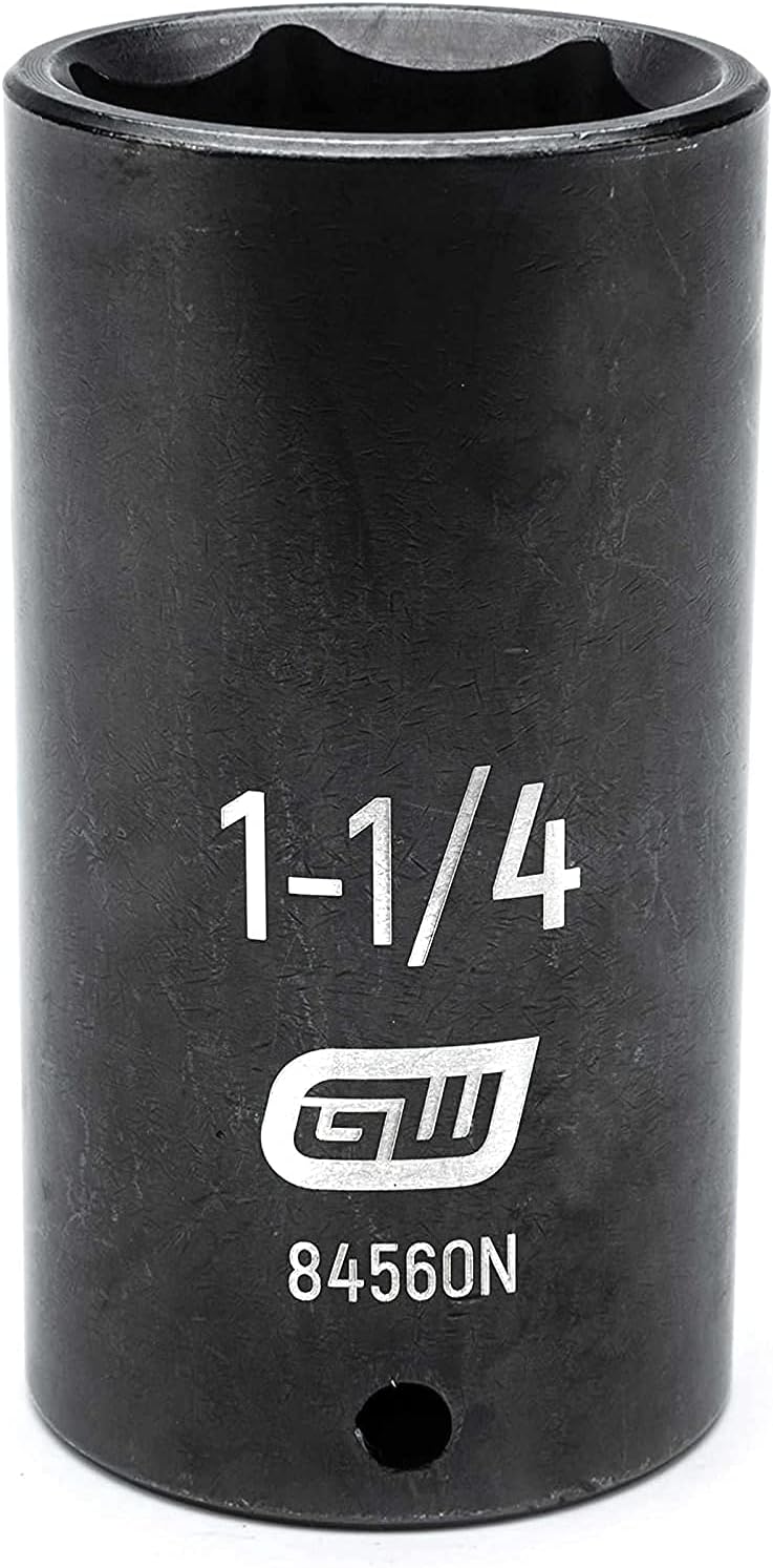 GEARWRENCH 19 Piece 1/2 Inch Drive 6 Point Impact Socket Set, Deep, SAE - 84934N