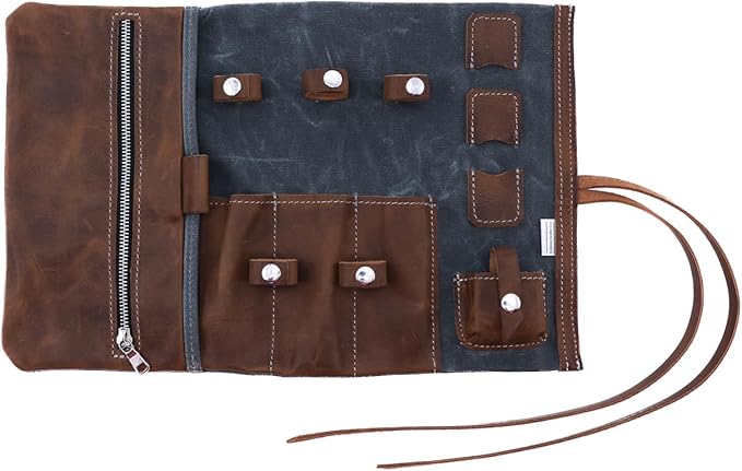Tech Roll Organizer, Travel Tech Organizer, Cord Organizer, Jewelry Case by LifetimeLeatherCo