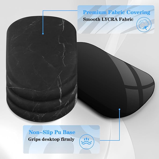 Mouse Pad Wrist Wrist Rest, Comfortable Memory Foam Wrist Rest, Non-Slip PU Base - Image 5