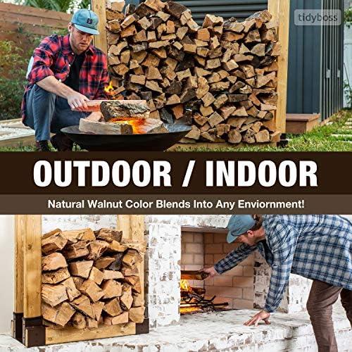 tidyboss 2 pack firewood rack outdoor | 2x4, package contents