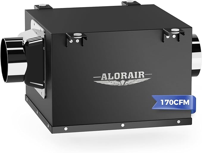 ALORAIR 4 Inch Inline Bathroom Exhaust Fan – Ultra Quiet 170 CFM Ventilation Fan by ALORAIRSOLUTIONSINC0J0DC
