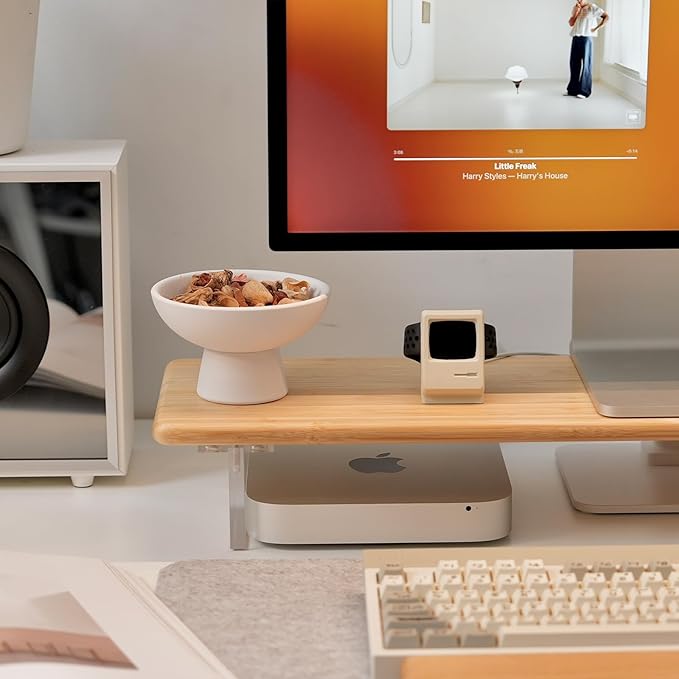 ROCDEER Bamboo Monitor Stand Riser - Image 3