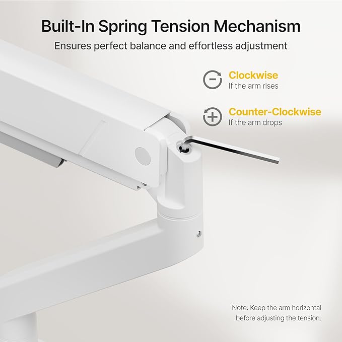 monTEK Single Monitor Arm for Max 45 Inch Ultrawide Screens Adjustable Monitor - Image 7