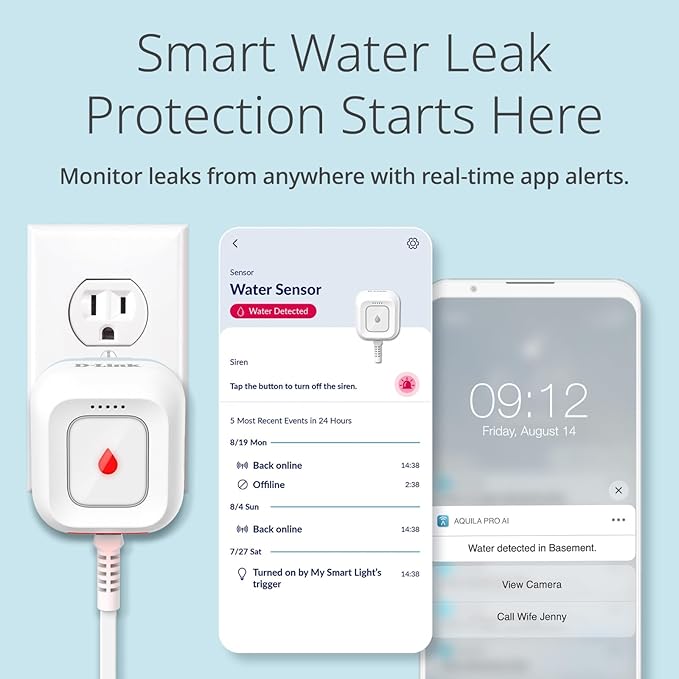 D-Link Next-Gen WiFi Water Leak Detector Starter Kit - Image 2