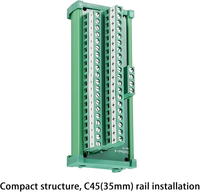 ANMBEST 2 in 20 Out Terminal Blocks Module, 25A DIN Rail and Panel Mounting - Image 4