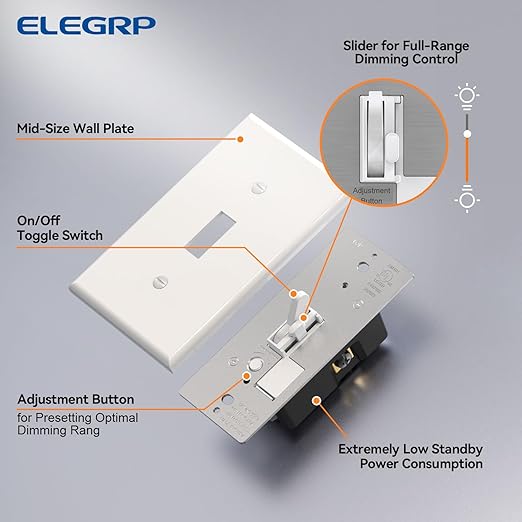 ELEGRP Digital Toggle Dimmer Switch - Image 9