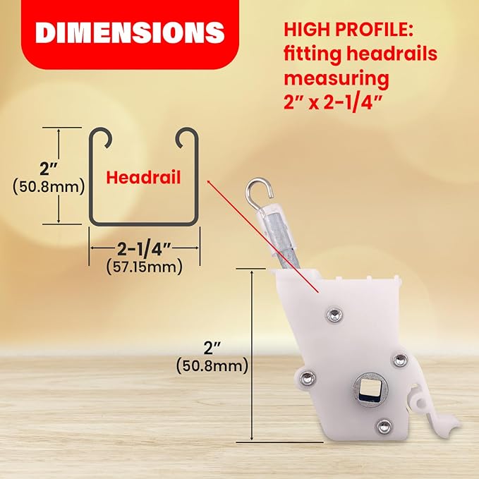 Amazing Drapery Hardware High Profile Wand Tilt Control 2ct - Image 4