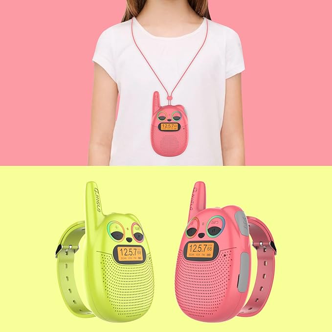 Qniglo Walkie Talkies for Kids Rechargeable 3 Pack, Christmas Birthday Gifts - Image 3