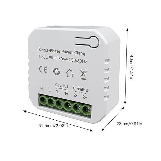 Smart Energy Monitor with 2PCS 120A CT Clamps Home Electricity Usage Meter - Image 2