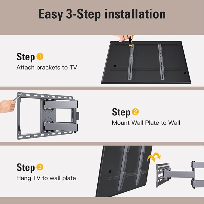 Mounting Dream TV Wall Mount for 32-65 Inch Television, Mount - Image 8