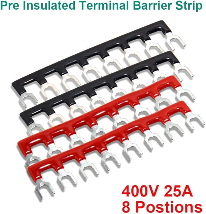 MILAPEAK 8pcs 8 Positions Dual Row 600V 25A Screw Terminal Strip Blocks - Image 5