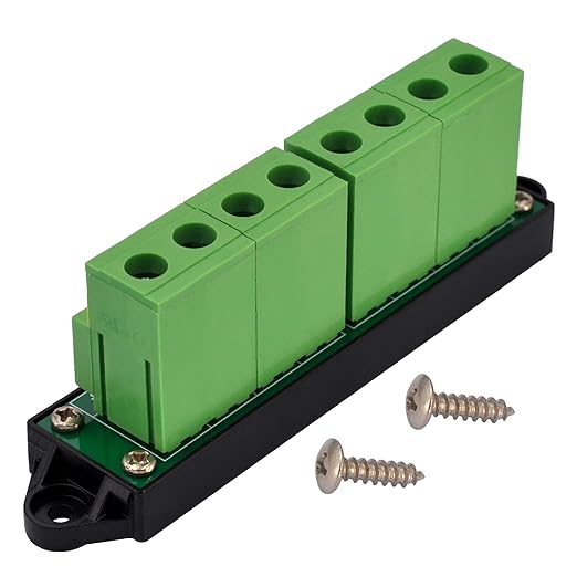 52Amp 600V 2x4 Position Terminal Block Distribution Module. OONO D-1664GP - Image 2